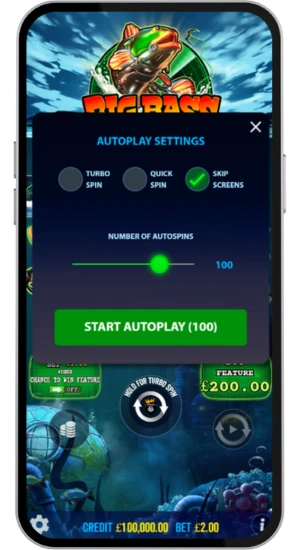 Autoplay settings menu